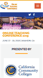 Mobile Screenshot of onlineteachingconference.org